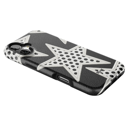 Noir Polka Star iPhone Case gallery - Iphone_16_Mini_Air_Plus_2