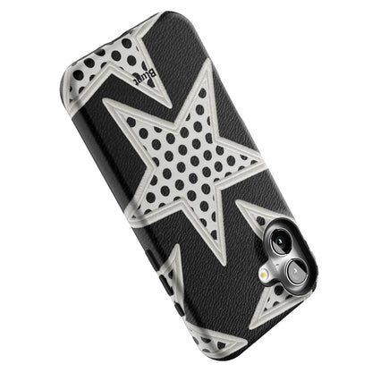 Noir Polka Star iPhone Case gallery - Iphone_16_Mini_Air_Plus_5