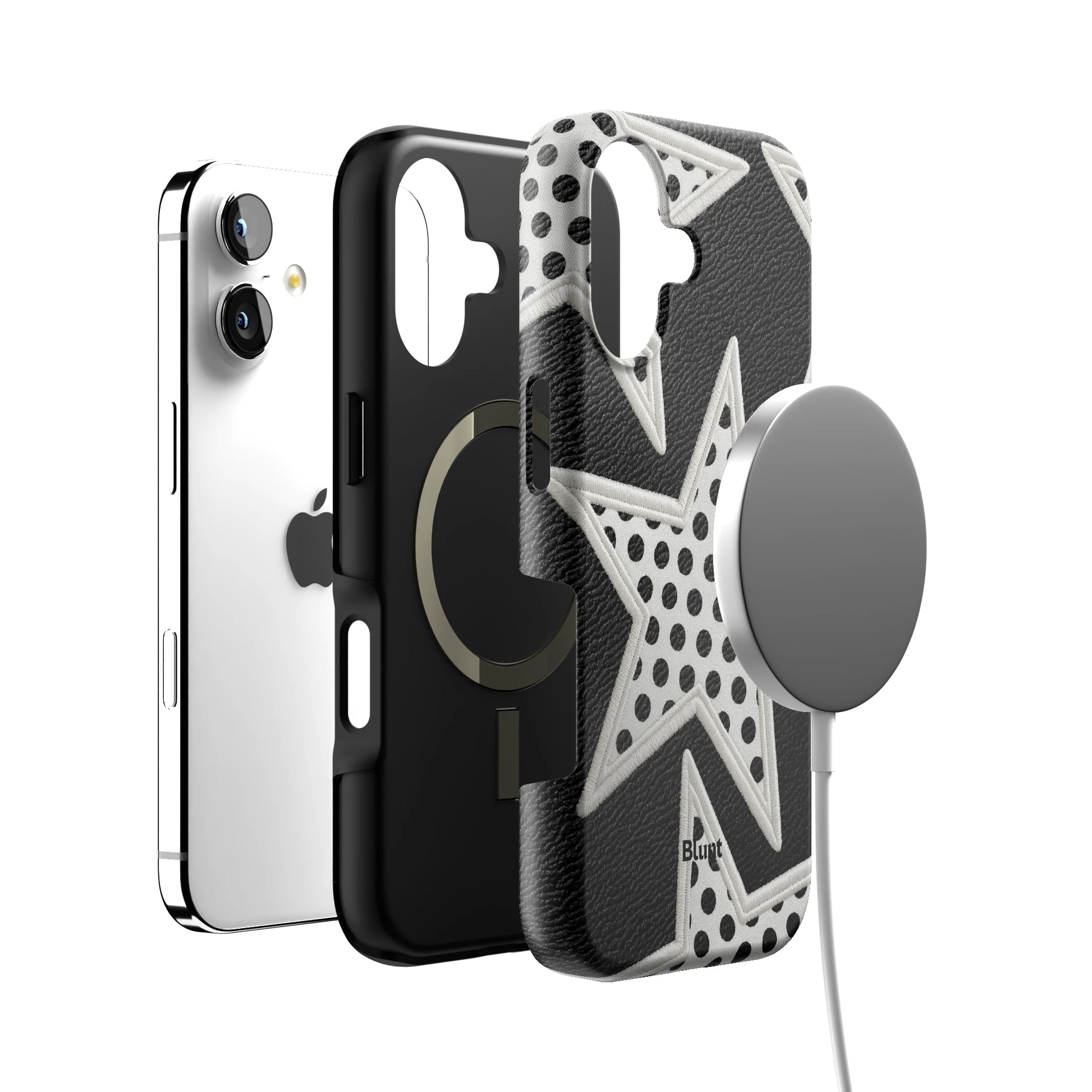 Noir Polka Star iPhone Case gallery - Iphone_17_Iphone_4