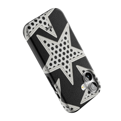 Noir Polka Star iPhone Case gallery - Iphone_17_Iphone_5