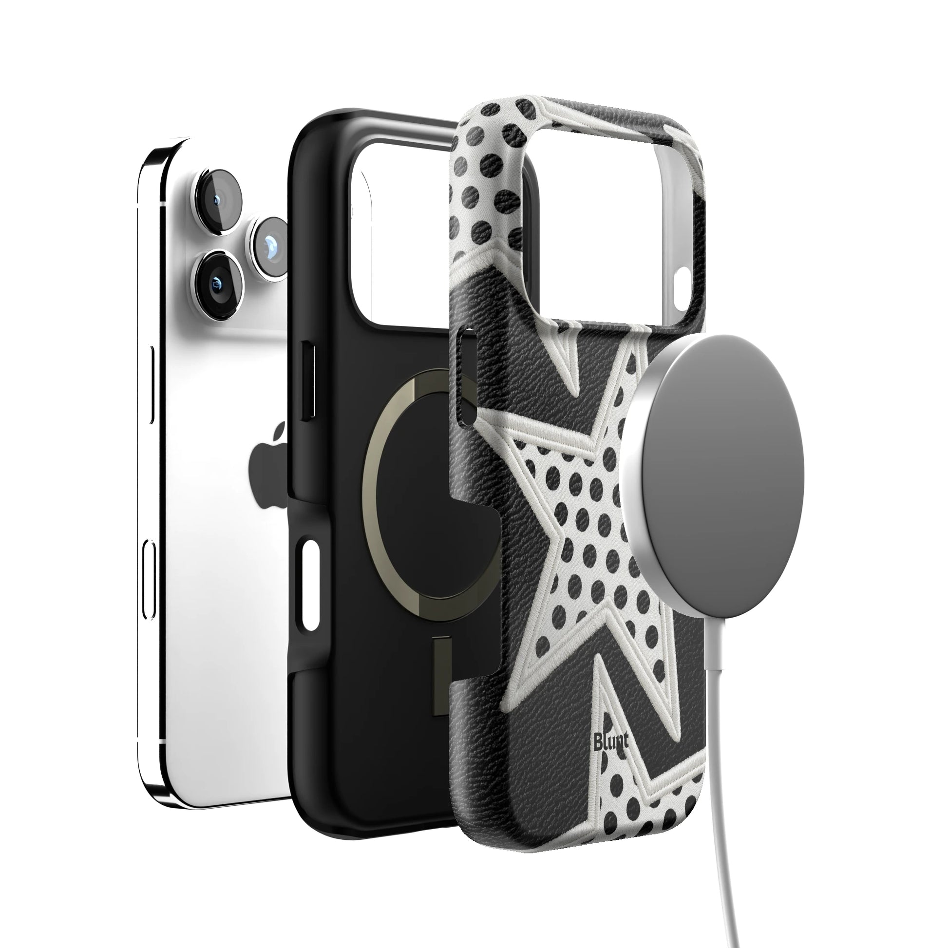 Noir Polka Star iPhone Case gallery - Iphone_17_Pro_4