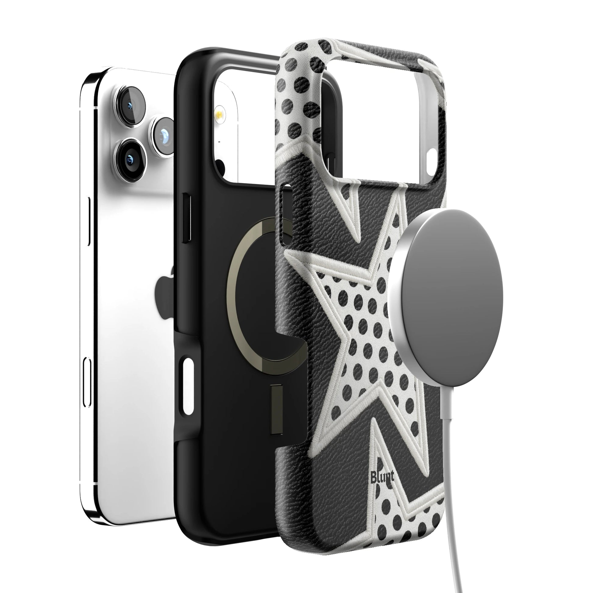Noir Polka Star iPhone Case gallery - Iphone_17_Pro_Max_4