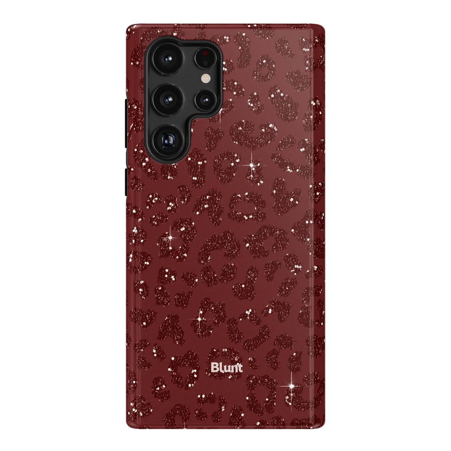 Burgundy Cheetah Print Samsung Case