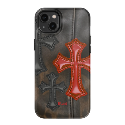 Leather Crosses iPhone Case