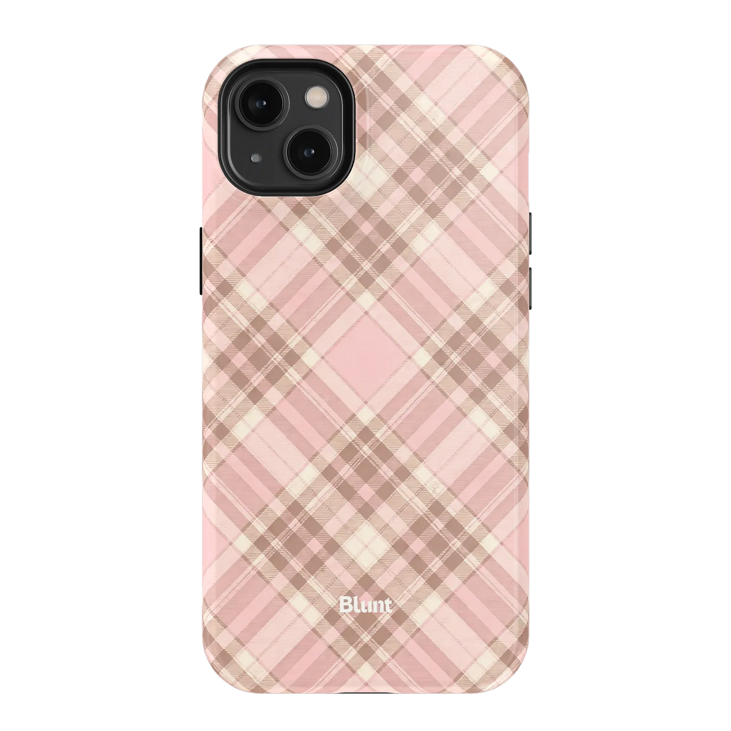 Blush Plaid iPhone Case