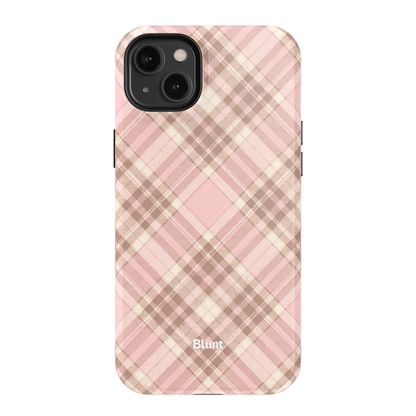 Blush Plaid iPhone Case