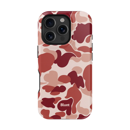 Reddish Camo iPhone Case