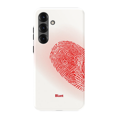Heart Print White Samsung Case
