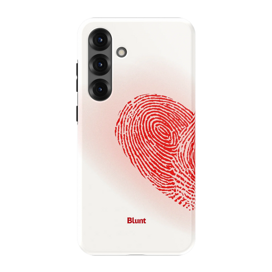 Heart Print White Samsung Case