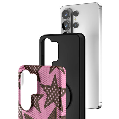 Pink-Polka-Star-samsung-case-Galaxy S26 Ultra-3