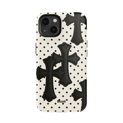 Noir Crosses iPhone Case