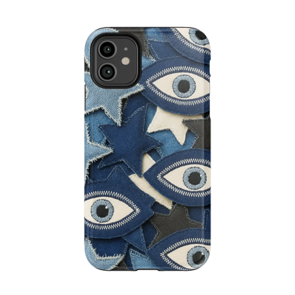 Evil Eye Denim iPhone Case