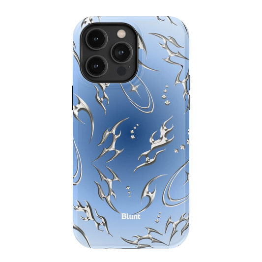 Blue Cyber iPhone Case