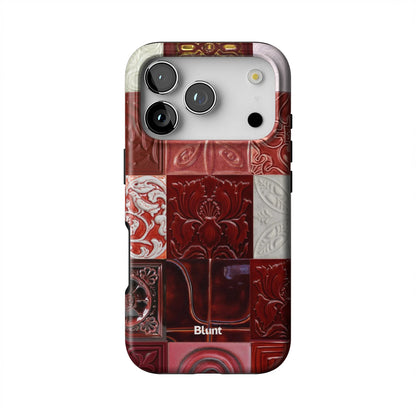 Checkered-Rouge-iphone-case-iPhone 17 Pro-1
