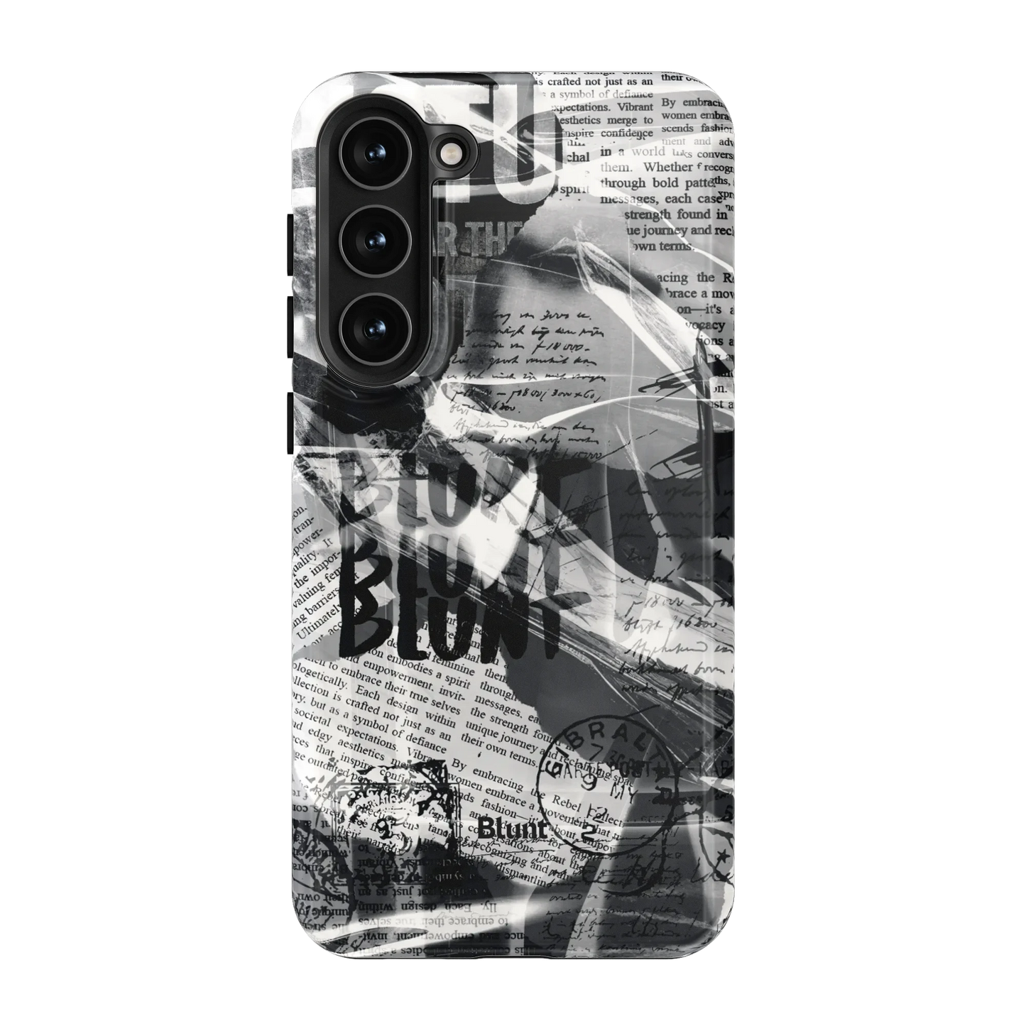 Black Love Letter Samsung Case