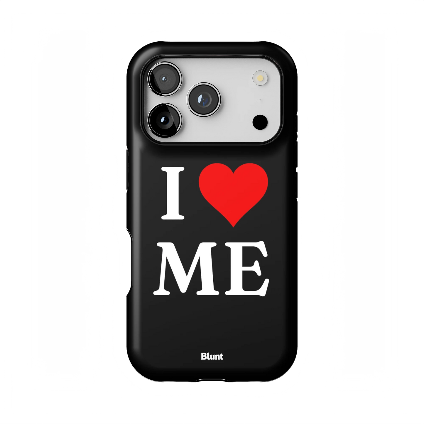 I Love Me in Black iPhone Case