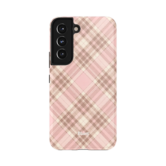 Blush Plaid Samsung Case