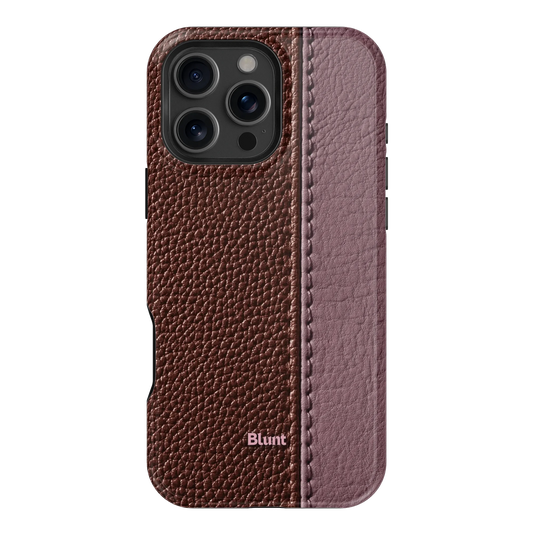 Maroon Grain iPhone Case