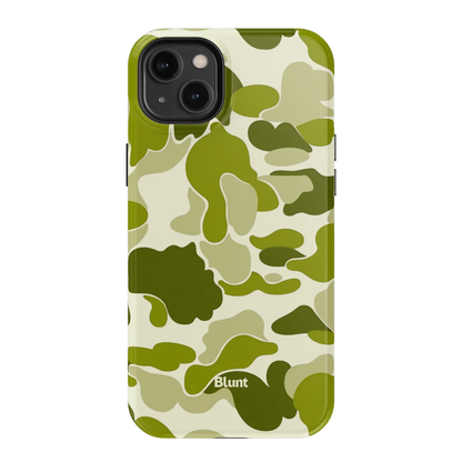 Lime Camo iPhone Case