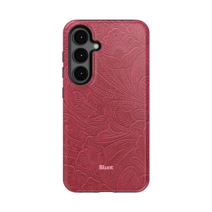 Mauve Leather Samsung Case