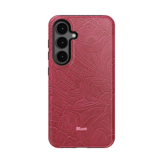 Mauve Leather Samsung Case