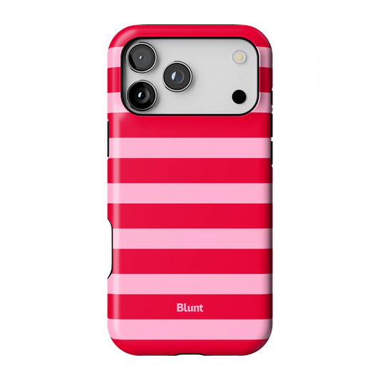 Cherry Stripe iPhone Case