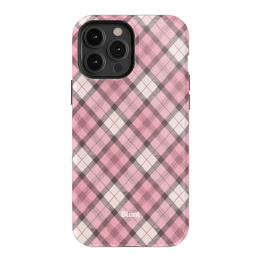 Pink Plaid iPhone Case