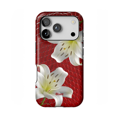 Crimson Lily iPhone Case