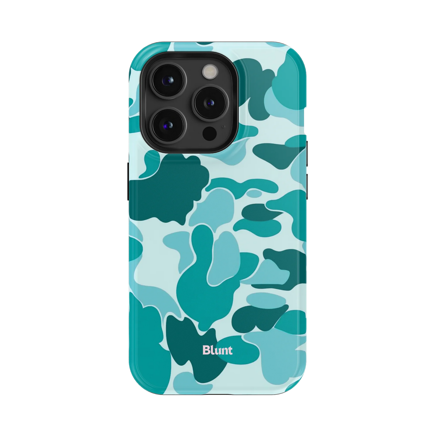 Aqua Camo iPhone Case