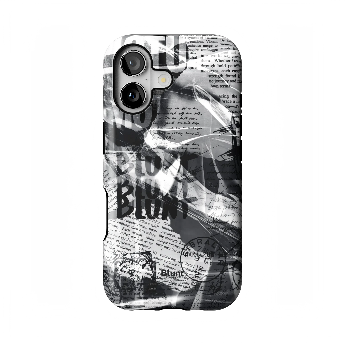 Black Love Letter iPhone Case