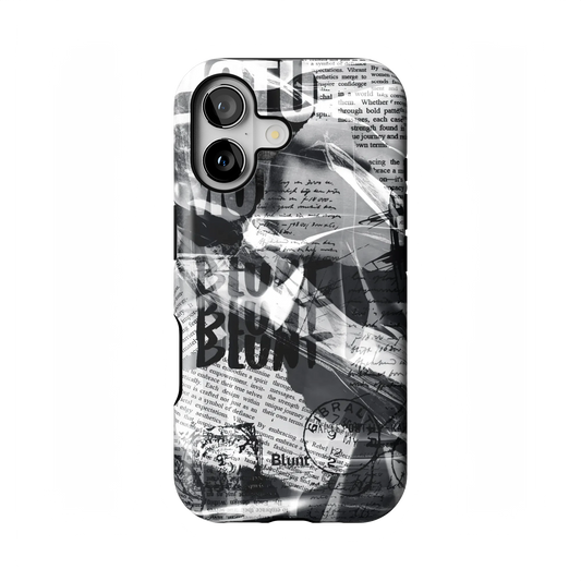 Black Love Letter iPhone Case