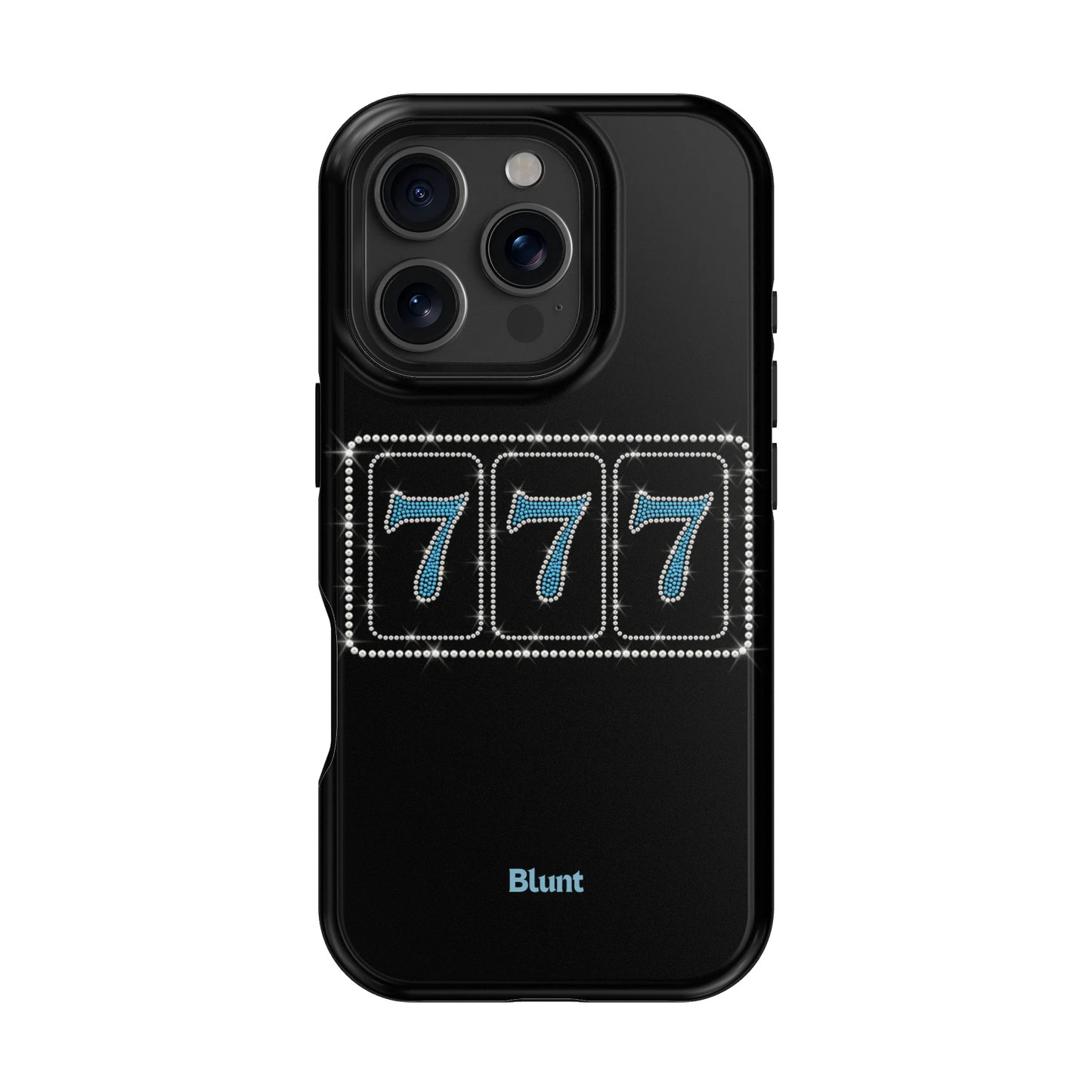 Blue Lucky 777 iPhone Case
