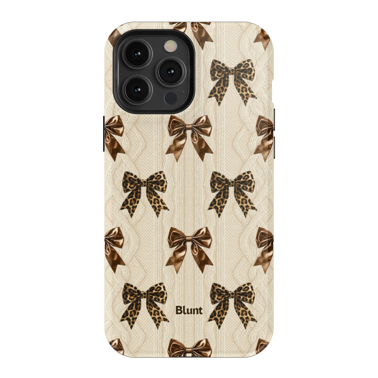 Cheetah Knit iPhone Case