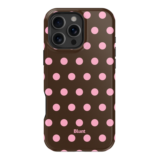 Chocolate Polka iPhone Case