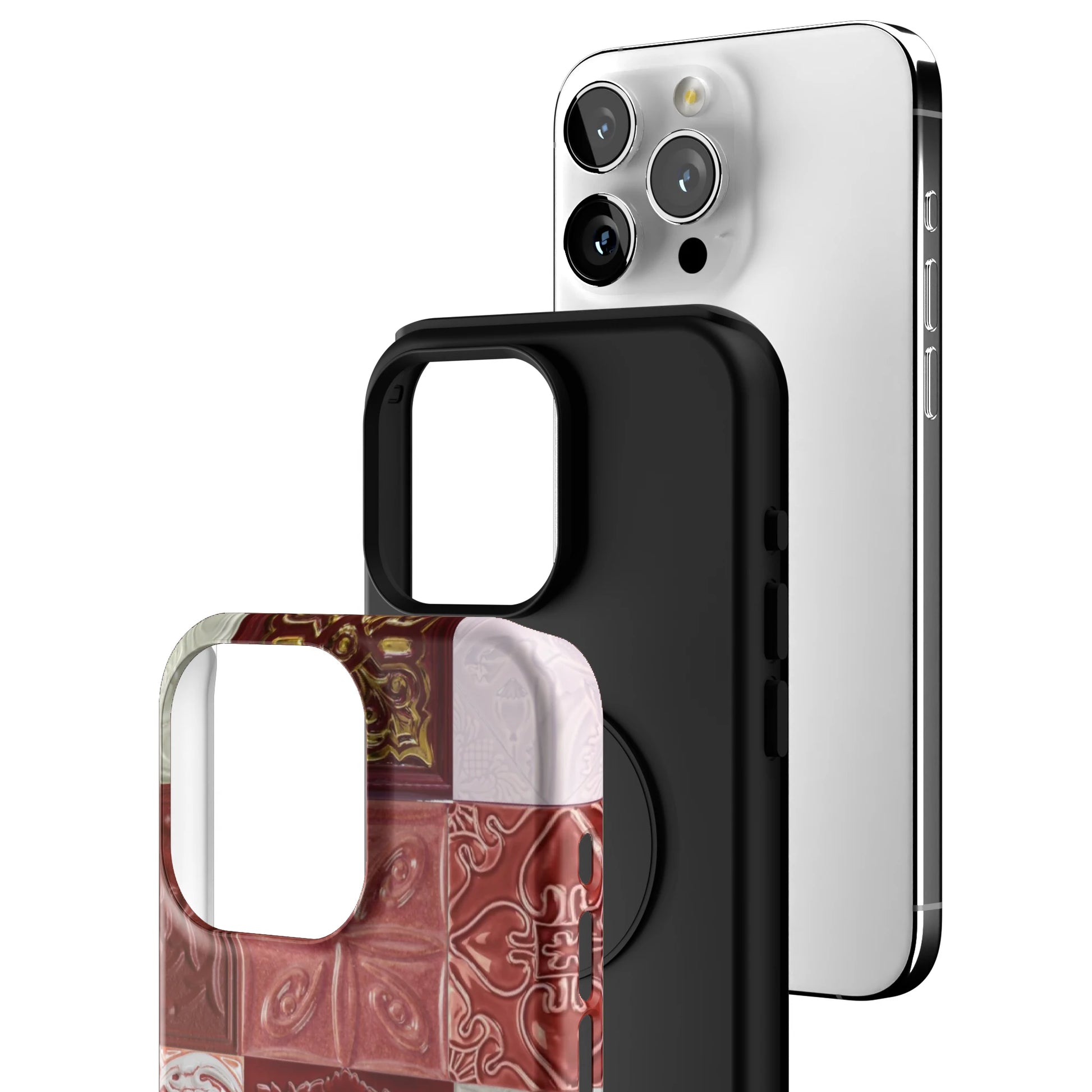 Checkered-Rouge-iphone-case-iPhone 15 Pro Max-3