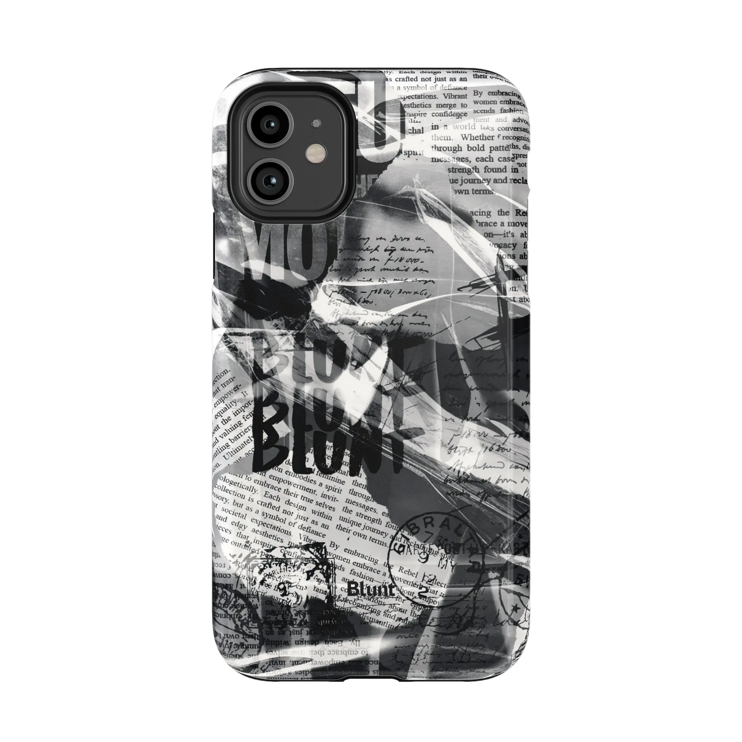 Black Love Letter iPhone Case