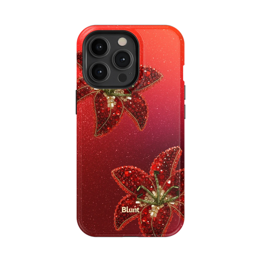 Scarlet Petals iPhone Case