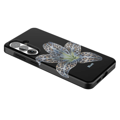 Blue-Leopard-Bloom-samsung-case-Galaxy S26 Plus-2