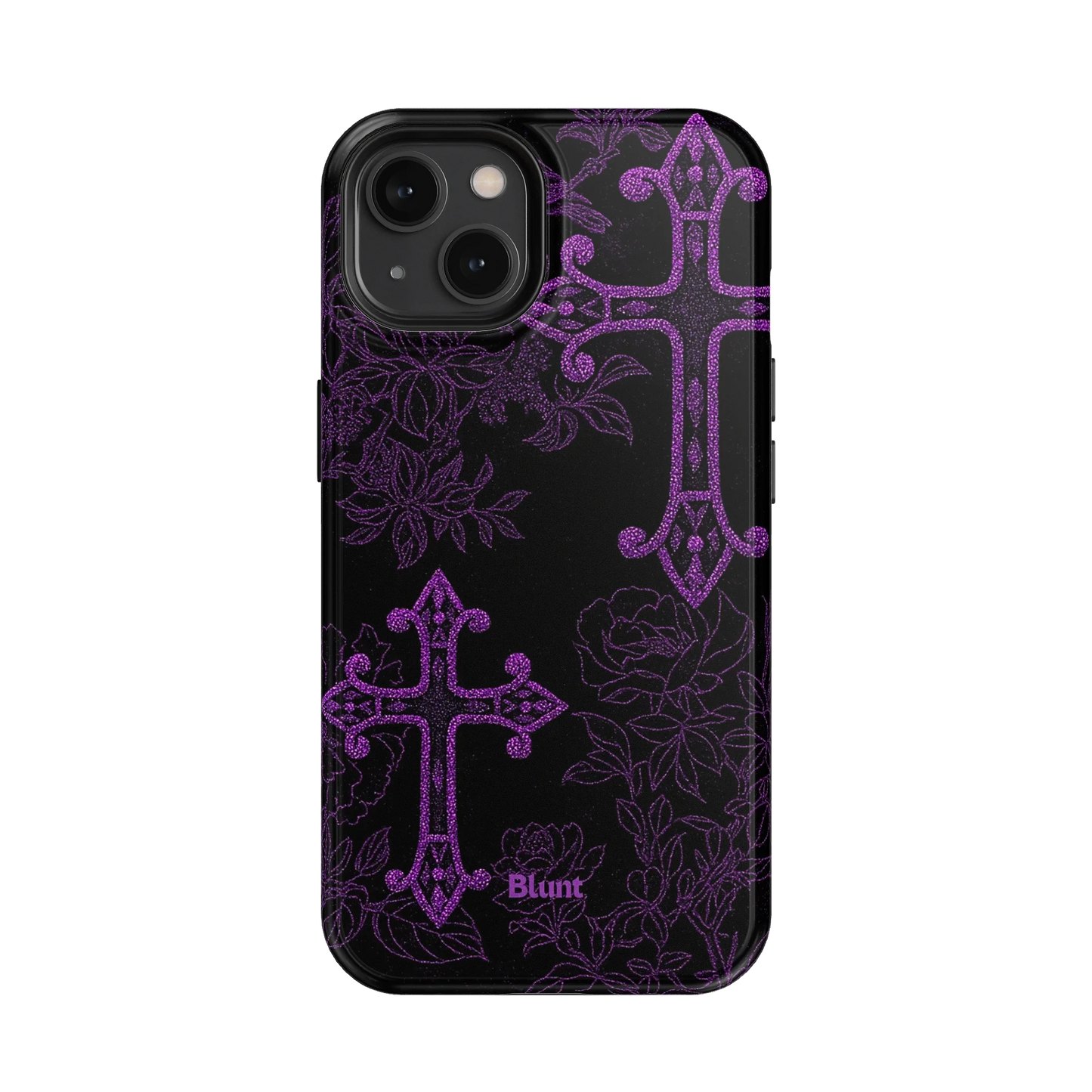 Purple Cross iPhone Case