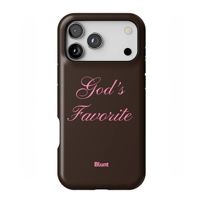 Gods Favorite Brown iPhone Case