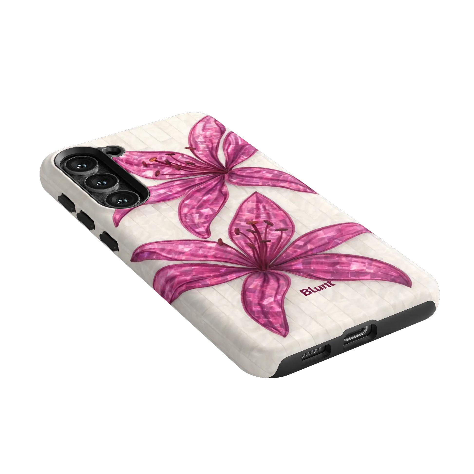 Purple-Floral-Luster-samsung-case-S23 Plus-2