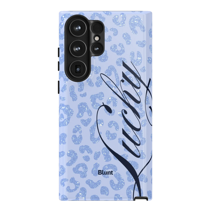 Blue Cheetah Lucky Samsung Case