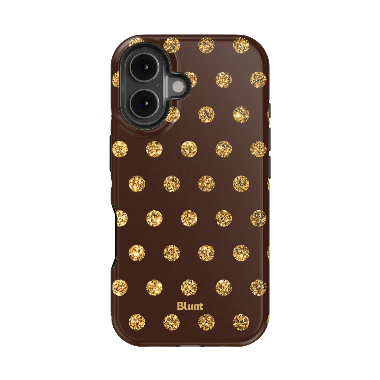 Gold Polka iPhone Case