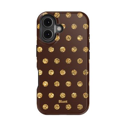 Gold Polka iPhone Case