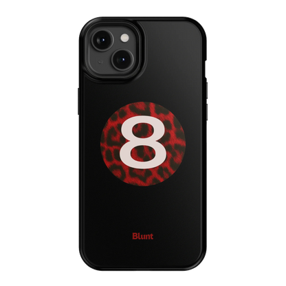 Red Cheetah Magic 8 iPhone Case