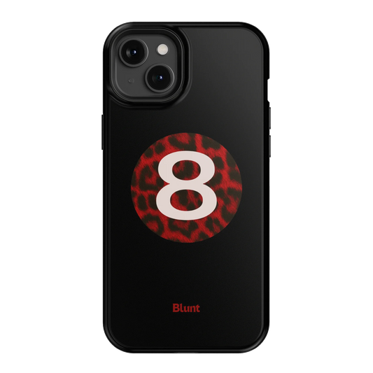 Red Cheetah Magic 8 iPhone Case