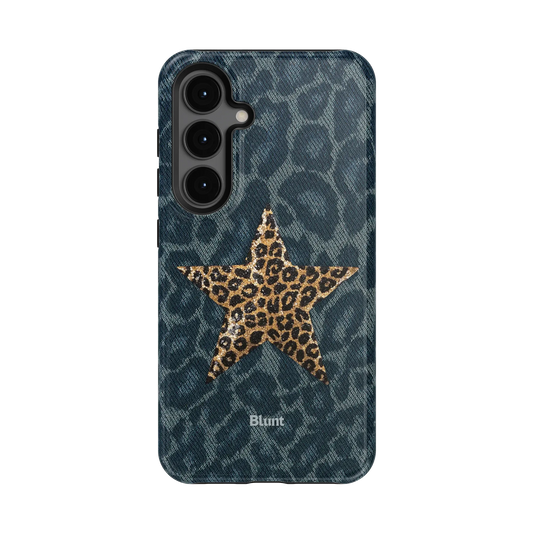 Denim Cheetah Samsung Case