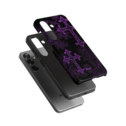 Purple Cross Samsung Case