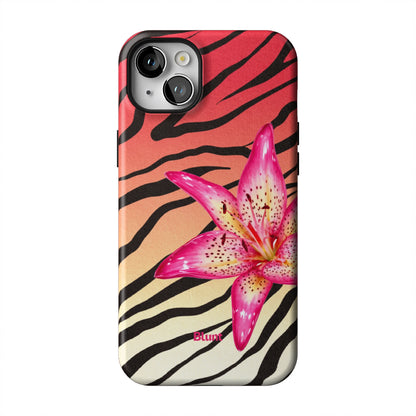 Striped-Lilly-iphone-case-iPhone 14 Plus-1