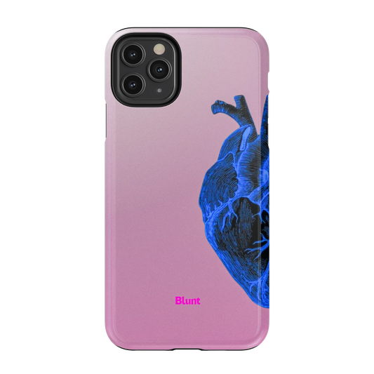 Anatomy Heart Blue iPhone Case